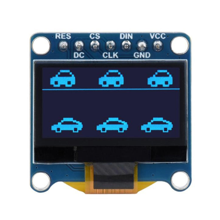 Waveshare 0.96 inch OLED Display Module, 128×64 Resolution, SPI / I2C Communication(E Blue) - Consumer Electronics by Waveshare | Online Shopping UK | buy2fix