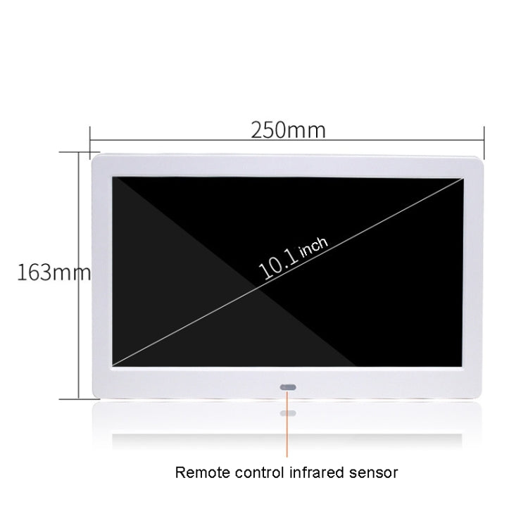 DPF-106 10.1 inch Digital Photo Frame LED Video Advertising Machine, Plug:UK Plug(Black) - Consumer Electronics by buy2fix | Online Shopping UK | buy2fix