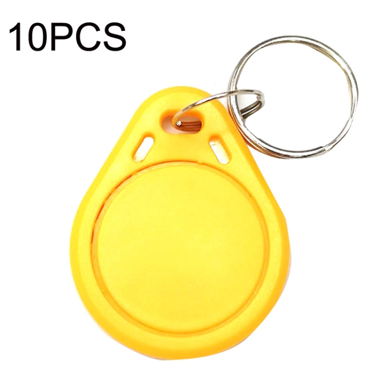 10PCS IC Access Control Card Entree Control M1 Compatibel Fudan Rfid 13.56Mhz Keyfob Sleutelhanger Tag Sleutelhanger(Yellow) - Security by buy2fix | Online Shopping UK | buy2fix