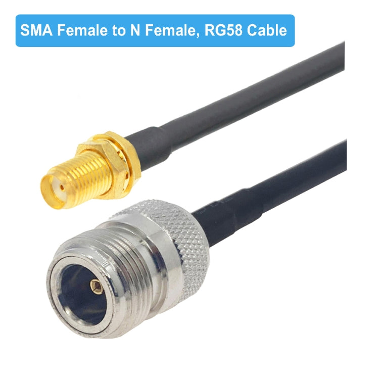 SMA Female to N Female RG58 Coaxial Adapter Cable, Cable Length:1.5m - Connectors by buy2fix | Online Shopping UK | buy2fix