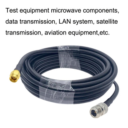 SMA Male to N Female RG58 Coaxial Adapter Cable, Cable Length:1m - Connectors by buy2fix | Online Shopping UK | buy2fix