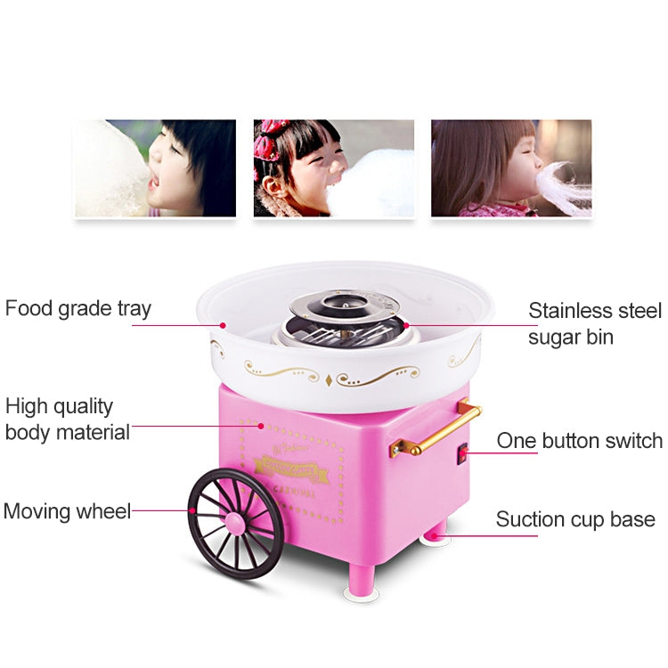 Retro Trolley Mini Cotton Candy Machine, Specification:National Standard 220 V(Red) - Home & Garden by buy2fix | Online Shopping UK | buy2fix