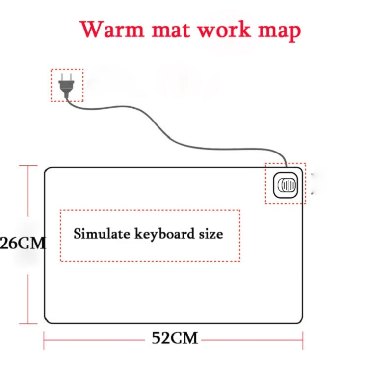 220V Electric Hot Plate Writing Desk Warm Table Mat Blanket Office Mouse Heating Warm Computer Hand Warmer Desktop Heating Plate, Color:Beautiful Homes, CN Plug - Mouse Pads by buy2fix | Online Shopping UK | buy2fix