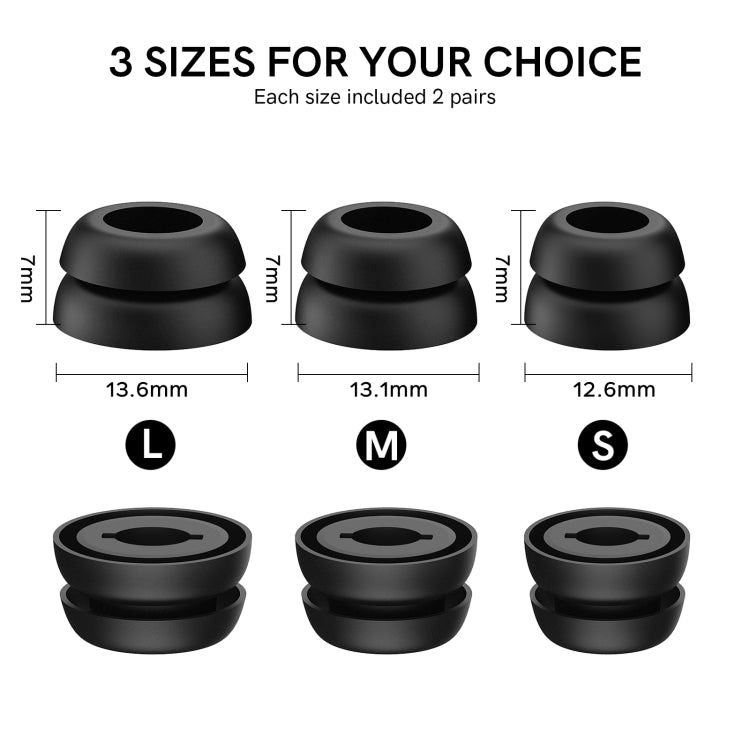 For Samsung Galaxy Buds Pro AhaStyle PT168 Silicone Earphone Earcups, Size:S(Black) - Anti-dust & Ear Caps by AhaStyle | Online Shopping UK | buy2fix