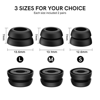 For Samsung Galaxy Buds Pro AhaStyle PT168 Silicone Earphone Earcups, Size:S+M+L(Black) - Anti-dust & Ear Caps by AhaStyle | Online Shopping UK | buy2fix