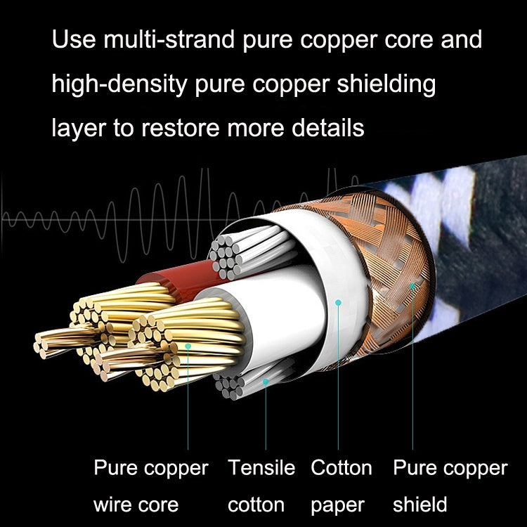 10m 1 Straight Head +1 Elbow Head 6.35mm Guitar Cable Oxygen-Free Copper Core TS Large Two-core Cable -  by buy2fix | Online Shopping UK | buy2fix