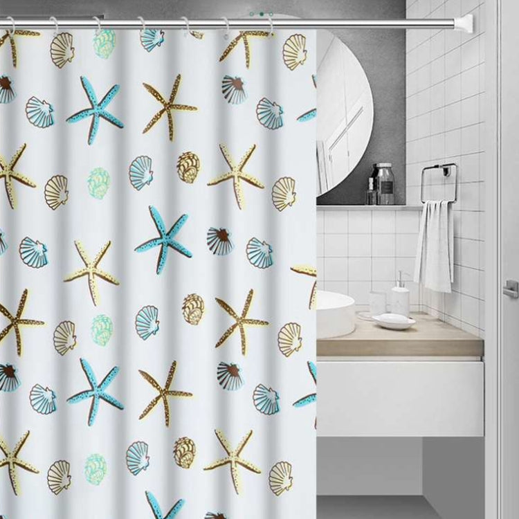 Bathroom Curtain Ocean Star Shower Curtain Environmental Protection Mildew Waterproof Shower Curtain, Size:180x200CM - Home & Garden by buy2fix | Online Shopping UK | buy2fix