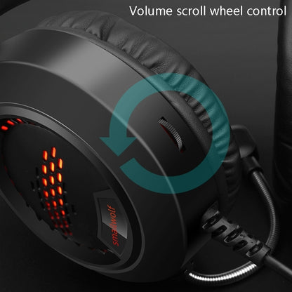 Smailwolf AK3 3.5mm Double Plug Version Game Wired Luminous Desktop Computer Headset(White) - Multimedia Headset by AK3 | Online Shopping UK | buy2fix