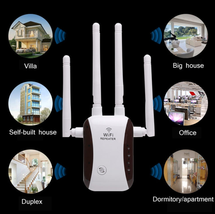 CF-WR758AC WIFI Signal Amplifier Wireless Network Enhancement Repeater(UK Plug) - Broadband Amplifiers by buy2fix | Online Shopping UK | buy2fix