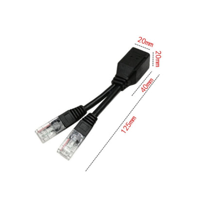 2 Sets RJ45 Network Signal Splitter Upoe Separation Cable, Style:U-02 3 Crystal Heads + 1 Female - Lan Cable and Tools by buy2fix | Online Shopping UK | buy2fix