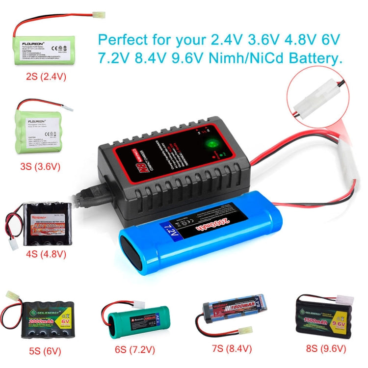 HTRC N8 Ni-MH Ni-Cr Battery Charger Smart Balance Charger, UK Plug - Charger by HTRC | Online Shopping UK | buy2fix