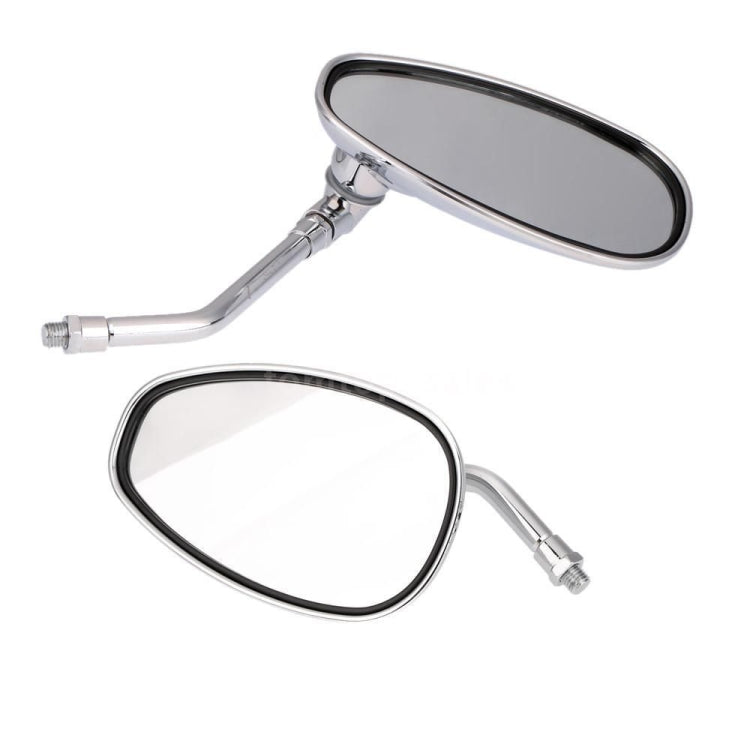 1 Pairs Motorcycle Electric Car Accessories Iron Rod Plating Mirror Rearview Mirror - Side Mirrors by buy2fix | Online Shopping UK | buy2fix