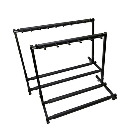 Foldable Long Metal Guitar Display Stand Shelf, Specification:Seven Racks - Stringed Instruments by buy2fix | Online Shopping UK | buy2fix