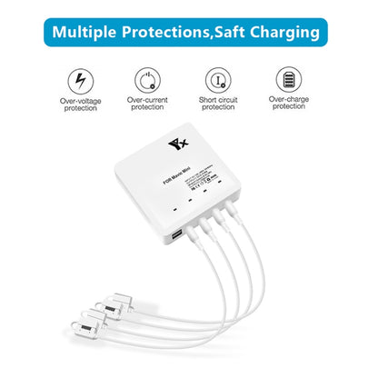 For DJI Mavic Mini Charger Battery USB 6 in 1 Hub Intelligent Battery Controller Charger, Plug Type:AU Plug - DJI & GoPro Accessories by buy2fix | Online Shopping UK | buy2fix