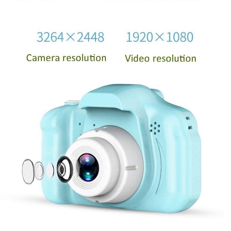 13.0 MP + Card Reader HD Children Toy Portable Digital SLR Camera(Blue) - Consumer Electronics by buy2fix | Online Shopping UK | buy2fix