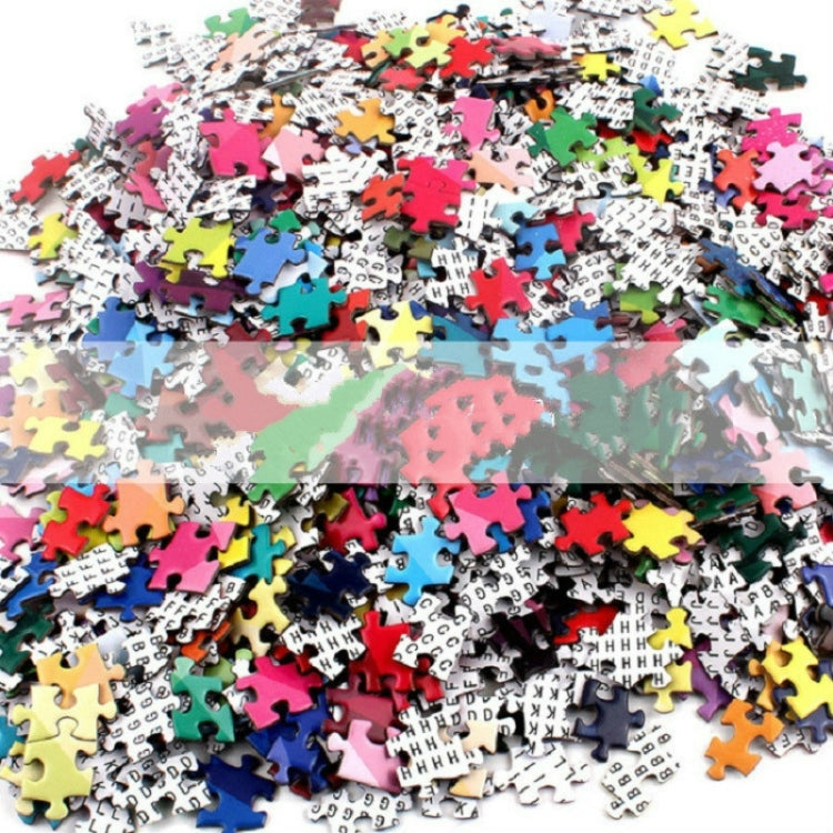 Round Shape Irregular Plane Puzzle Jigsaw Toy 1000 Pieces(Jellyfish) - Puzzle Toys by buy2fix | Online Shopping UK | buy2fix