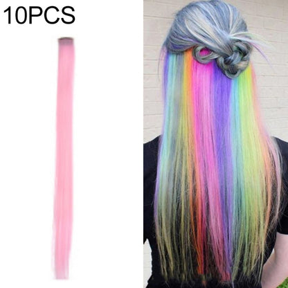 10 PCS Chemical Fiber Wig One-Step Gradient Color Single Card Wig, Stretched Length:24inches(50#) - Wigs by Alileader | Online Shopping UK | buy2fix