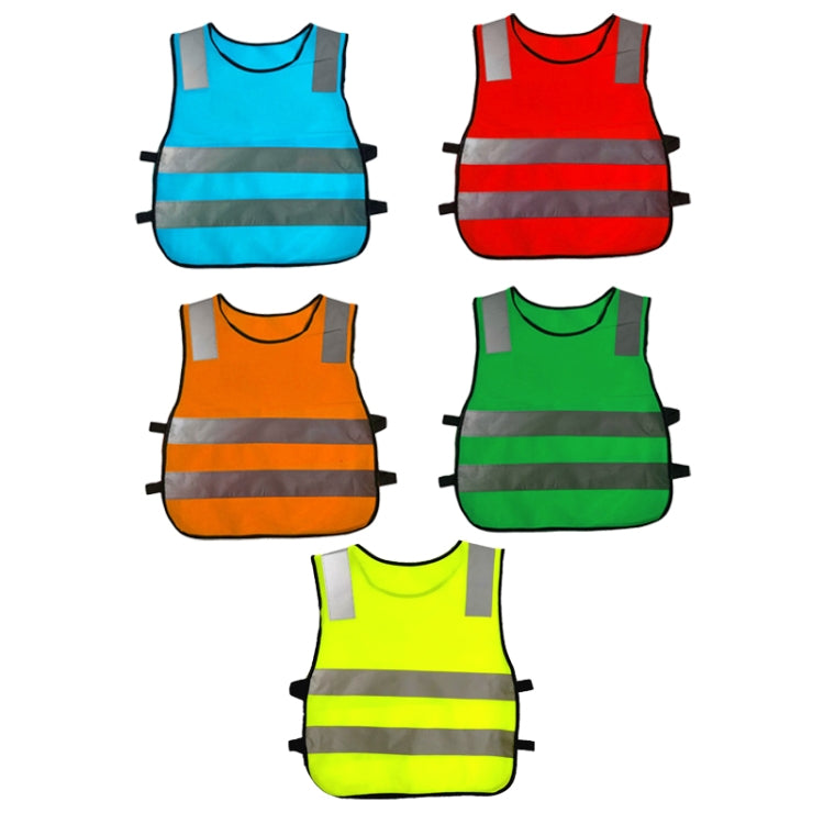 Safety Kids Reflective Stripes Clothing Children Reflective Vest(Dark Green) - Reflective Safety Clothing by buy2fix | Online Shopping UK | buy2fix