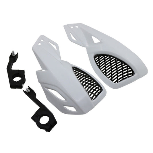 24CM Motorcycle Handguard Hand Guard Protector for Kawasaki Suzuki Honda Yamaha Moto Dirt Bike ATVS With Mount Kit(White) - Grips by buy2fix | Online Shopping UK | buy2fix