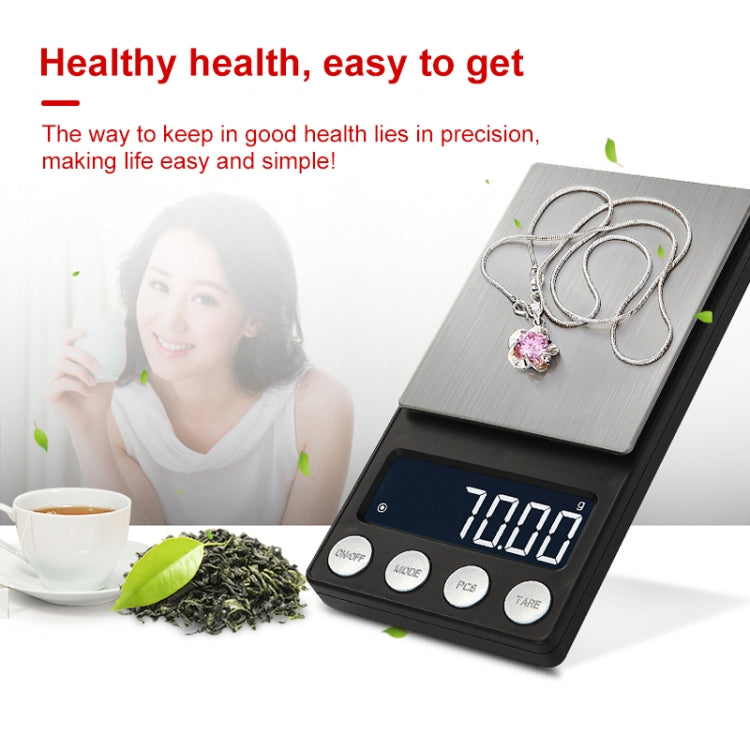 High-Precision Electronic Scale Mini Portable Jewellery Medicine Scale, Style:500g/0.01g - Jewelry Scales by buy2fix | Online Shopping UK | buy2fix