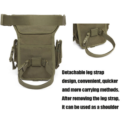 B05 Wild Fishing Portable Waist Bag Outdoor Sports Multifunctional Leg Bag(Army Green) - Outdoor & Sports by buy2fix | Online Shopping UK | buy2fix