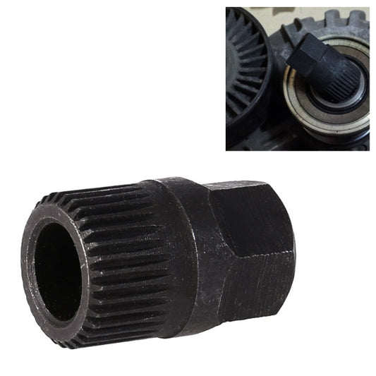 Spline Alternator Clutch Free Wheel Pulley Removal Tools Installations Socket(Black) - In Car by buy2fix | Online Shopping UK | buy2fix