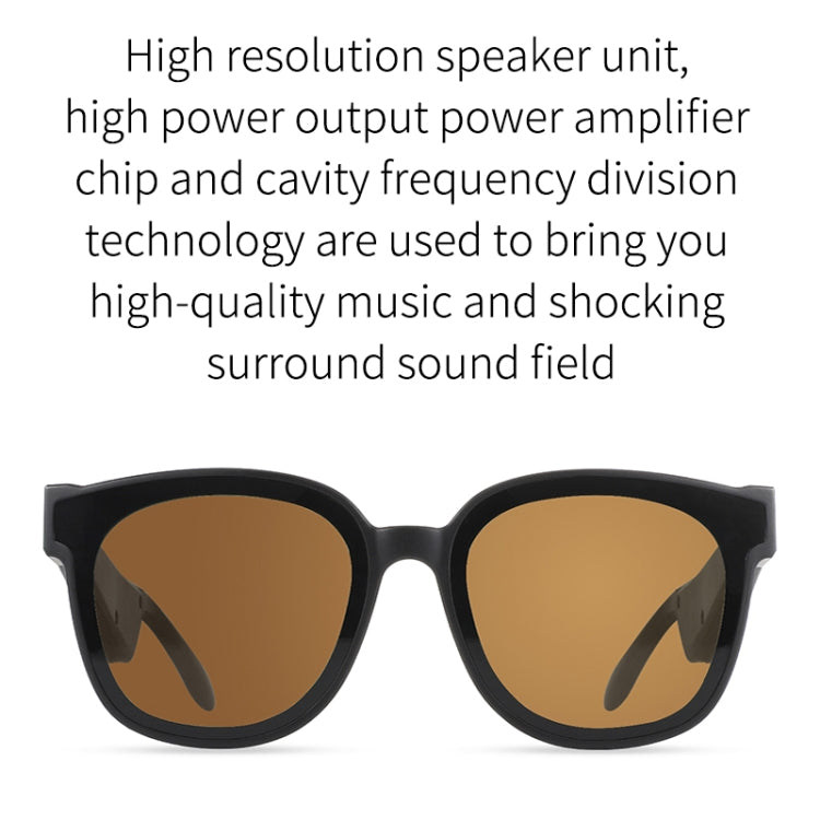 A13 Smart Audio Sunglasses Bluetooth Earphone(Brown) - Bluetooth Earphone by buy2fix | Online Shopping UK | buy2fix