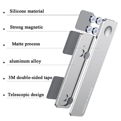 Oatsbasf  Mobile Phone Computer Sync Screen Aluminum Alloy Bracket Computer Expansion Bracket(Gray) - Hand-Sticking Bracket by OATSBASF | Online Shopping UK | buy2fix