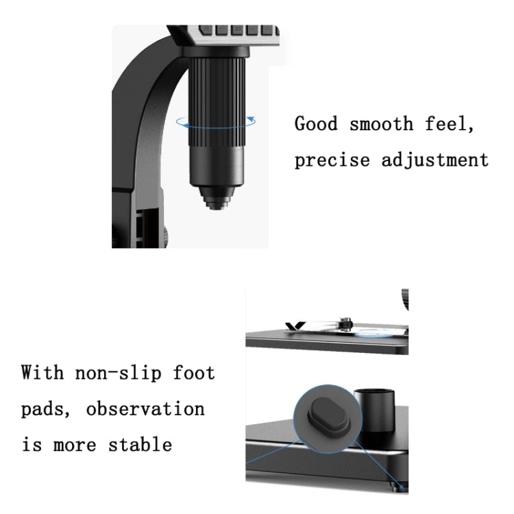 2000X 7 Inch Microbial Cell Observation Microscope Electronic Digital Magnifying Glass - Digital Microscope by buy2fix | Online Shopping UK | buy2fix