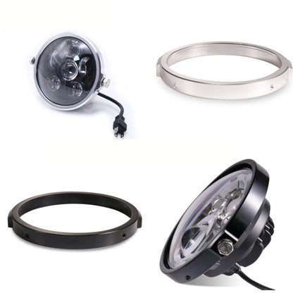 5.75 Inch Round Retro Headlight Ring Motorcycle Headlight Modification Parts(Black) - Others by buy2fix | Online Shopping UK | buy2fix