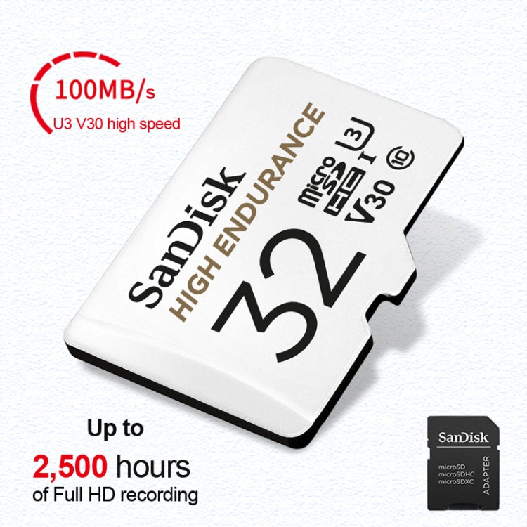 SanDisk U3 Driving Recorder Monitors High-Speed SD Card Mobile Phone TF Card Memory Card, Capacity: 32GB - Micro SD Card by SanDisk | Online Shopping UK | buy2fix