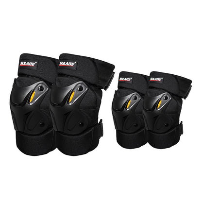 SULAITE Motorcycle Riding Equipment Protective Gear Off-Road Riding Anti-Fall Protector, Specification: Knee Pads+Elbow Pad - Protective Gear by SULAITE | Online Shopping UK | buy2fix