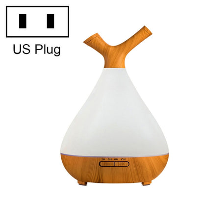 YCTA-008 Household Mute Small Wood Grain Colorful Light Aroma Diffuser Night Tree Air Humidifier, Product specifications: US Plug(Light Wood Grain) - Home & Garden by buy2fix | Online Shopping UK | buy2fix