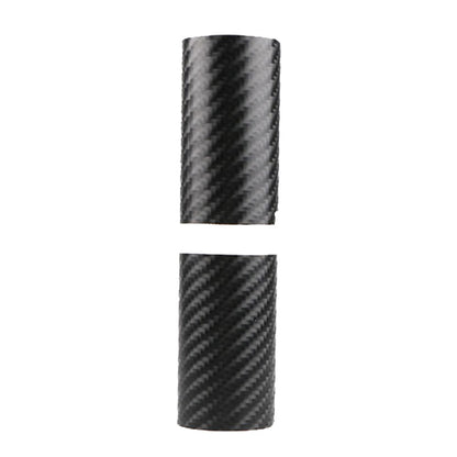 5 Sets Car Threshold Carbon Fiber Sticker Car Door Scratch Strip Anti-Kick Film Protective Pad Threshold Strip, Colour: 4 PCS / Set 4D Black - Decorative Strip by buy2fix | Online Shopping UK | buy2fix