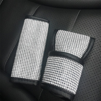 2 PCS Car Diamond-Studded Interior Products Personalized Protective Sleeve Shoulder Guard - Car Interior Mouldings by buy2fix | Online Shopping UK | buy2fix