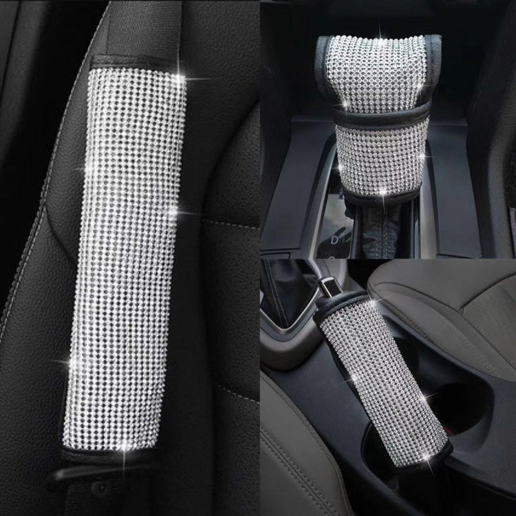 2 PCS Car Diamond-Studded Interior Products Personalized Protective Sleeve Shoulder Guard - Car Interior Mouldings by buy2fix | Online Shopping UK | buy2fix