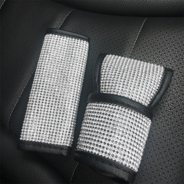 2 PCS Car Diamond-Studded Interior Products Personalized Protective Sleeve Gear Cover - Car Interior Mouldings by buy2fix | Online Shopping UK | buy2fix