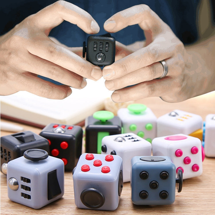 3 PCS Decompression Cube Toy Adult Decompression Dice, Colour: Gray + Black - Magic Cubes by buy2fix | Online Shopping UK | buy2fix