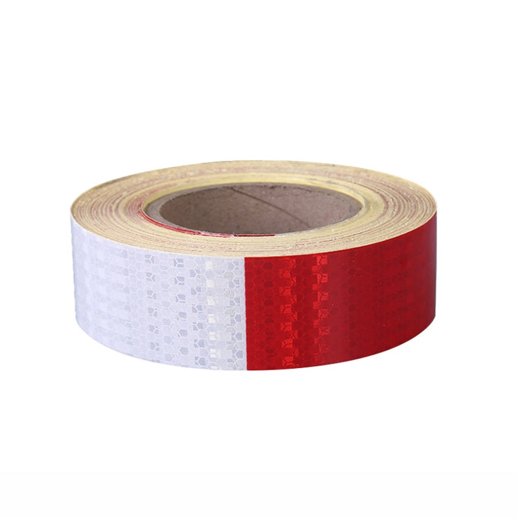 Red And White Car Reflective Film Annual Inspection Of The Car Body Stickers Road Reflective Barlights, Specification: Single Chip (100 PCS) - Reflective Material by buy2fix | Online Shopping UK | buy2fix