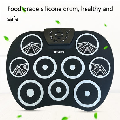 Silicone Folding Portable Hand-Rolled Drum DTX Game Strike Board(G801 Yellow) - Percussion Instruments by buy2fix | Online Shopping UK | buy2fix