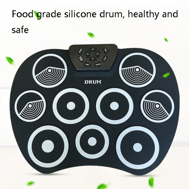 Silicone Folding Portable Hand-Rolled Drum DTX Game Strike Board(G800 Red) - Percussion Instruments by buy2fix | Online Shopping UK | buy2fix