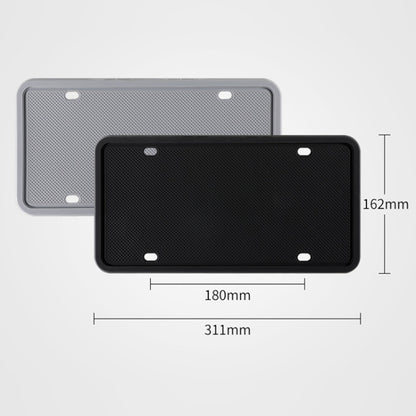 2 Sets Waterproof Rustproof Non-damaging Car Paint Silicone License Plate Frame, Specification: US Black - License Plate Covers & Frames by buy2fix | Online Shopping UK | buy2fix