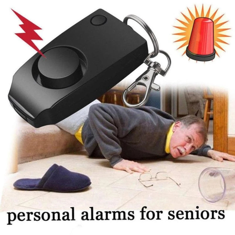 YY701 2 PCS Women Personal Safety Protection Alarm Emergency Alarm For The Elderly & Children(Black) - Security by buy2fix | Online Shopping UK | buy2fix