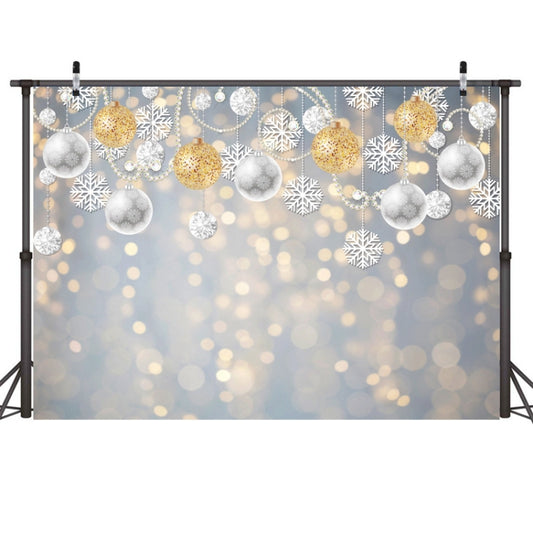 2.1m X 1.5m Christmas Ball Snowflake Party Decorative Photography Background - Camera Accessories by buy2fix | Online Shopping UK | buy2fix