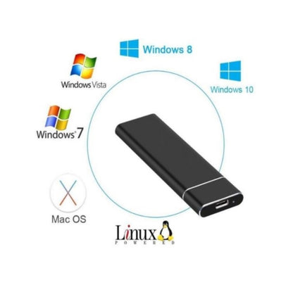 F018C M.2 NGFF To USB3.1 SSD Solid Aluminum Type-C Mobile Hard Drive Enclosure(Black) - HDD Enclosure by buy2fix | Online Shopping UK | buy2fix