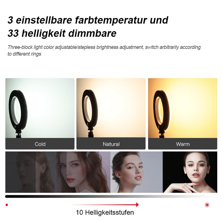 8W 6 inch RGB Ring Light Colorful Live Clips Fill Light Desktop Computer Video Conference Beauty Lamp - Consumer Electronics by buy2fix | Online Shopping UK | buy2fix