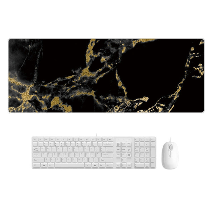 300x800x4mm Marbling Wear-Resistant Rubber Mouse Pad(Black Gold Marble) - Mouse Pads by buy2fix | Online Shopping UK | buy2fix