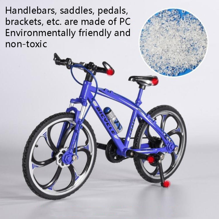 1:8 Scale Simulation Alloy Bicycle Model Mini Bicycle Toy Decoration(Road Bike-Blue) - Model Toys by buy2fix | Online Shopping UK | buy2fix