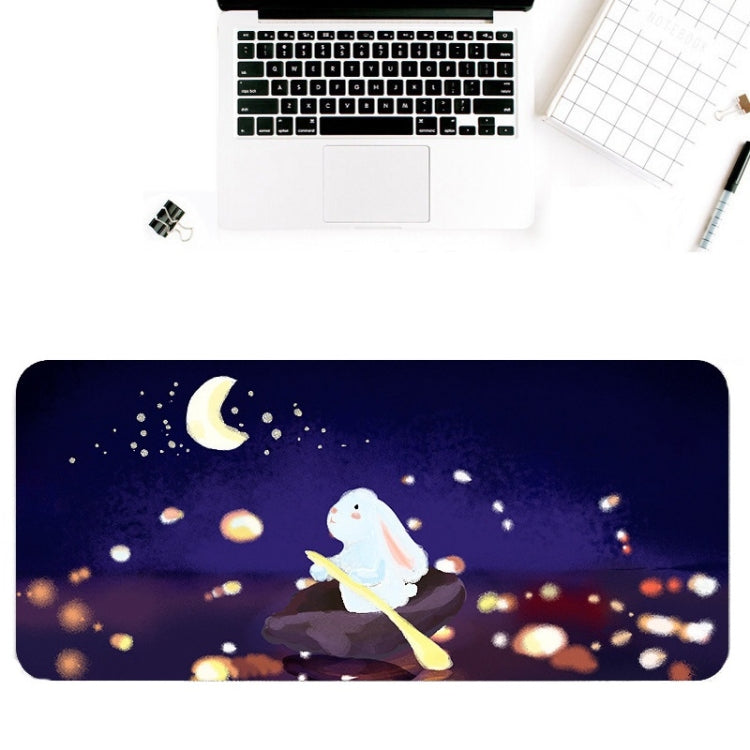 400x900x4mm illustration Cartoon Pattern Waterproof Non-Slip Mouse Pad(Yellow Cat) - Mouse Pads by buy2fix | Online Shopping UK | buy2fix