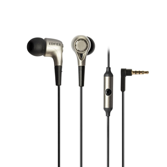 Edifier H230P In-Ear Subwoofer 3.5mm Wire-Controlled Sports Earphone With Microphone, Cable Length:1.3m(Black) - In Ear Wired Earphone by Edifier | Online Shopping UK | buy2fix